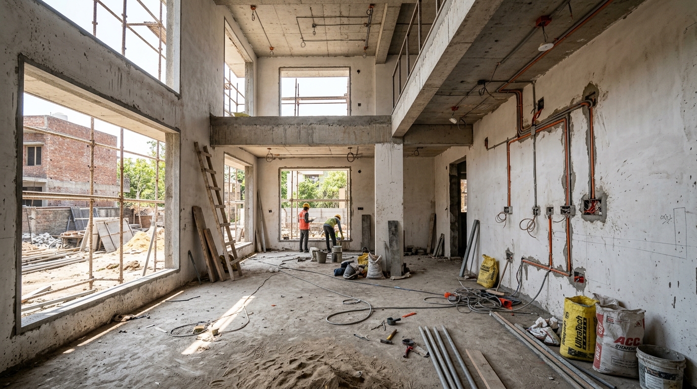 Before interior renovation — under construction